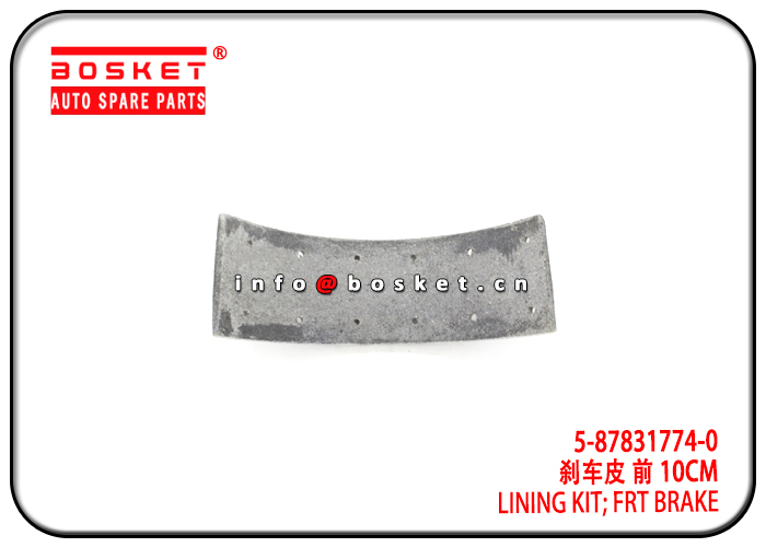 5-87831774-0 5-87870028-0 5878317740 5878700280 Front Brake Lining Kit Suitable for ISUZU 4HF1 K4459