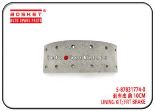 5-87831774-0 5-87870028-0 5878317740 5878700280 Front Brake Lining Kit Suitable for ISUZU 4HF1 K4459