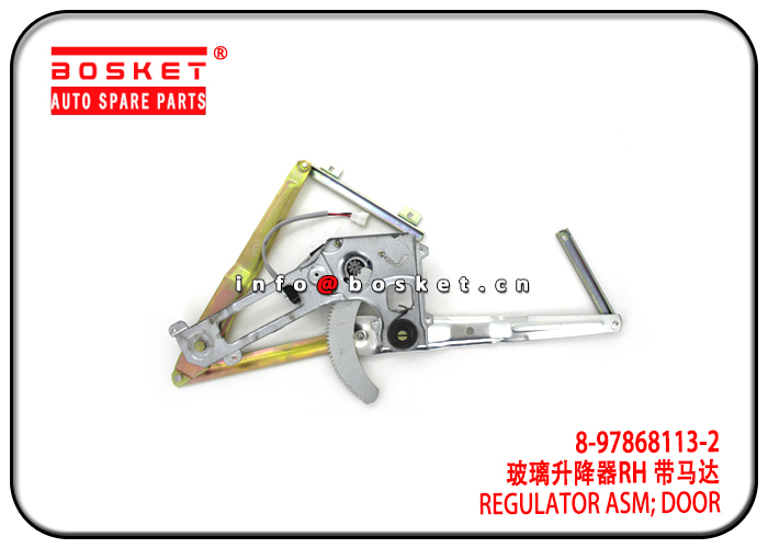 8-97868113-2 8-97852183-3 8978681132 8978521833 Door Regulator Assembly Suitable for ISUZU 4JH1 NKR7