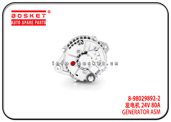 8-98029892-2 LR280-708B 8980298922 LR280708B Generator Assembly Suitable for ISUZU 4HK1T NKR NPR