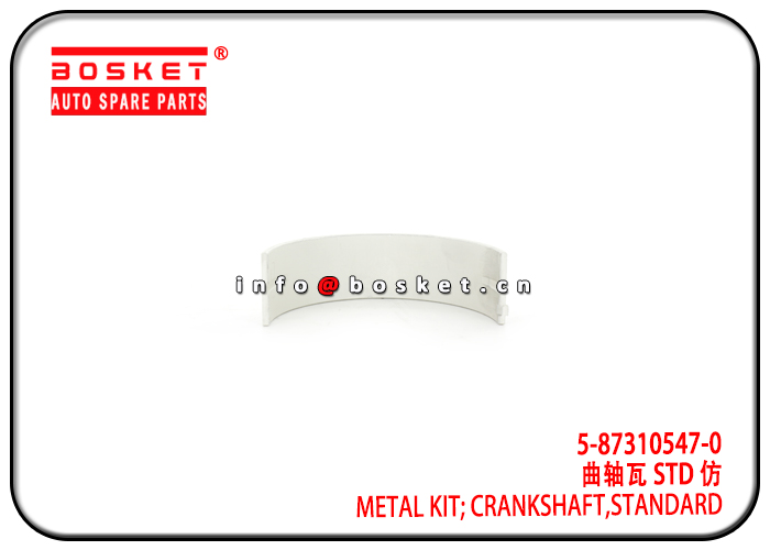 M801H STD 5-87310547-0 5873105470 Standard Crankshaft Metal Kit Suitable for ISUZU 4HF1 NKR 