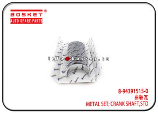 M4000K1 8-94391515-0 327;514~516 8943915150 Standard Crank Shaft Metal Set Suitable for ISUZU 6HE1 6