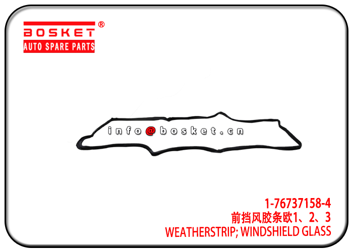 1-76737158-4 1-76737134-0 1767371584 1767371340 Windshield Glass Weatherstrip Suitable for ISUZU 10P