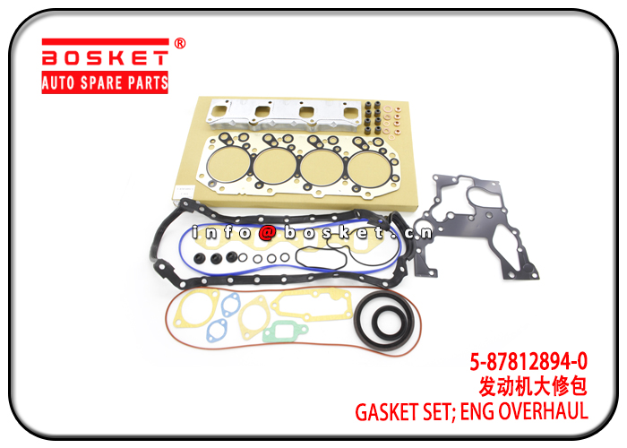 5-87812894-0 5878128940 Engine Overhaul Gasket Set Suitable for ISUZU 4JB1 NKR55 