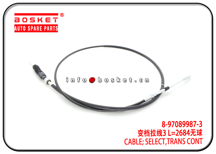 8-97089987-3 8970899873 Transmission Control Select Cable Suitable for ISUZU 4JB1 MSB5M NKR55 