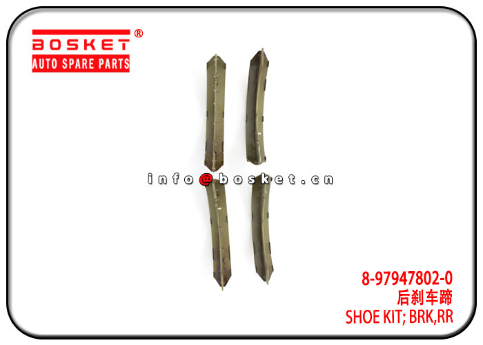 8-97947802-0 8979478020 Rear Brake Shoe Kit Suitable for ISUZU DMAX 4X4 2003-2012 TFR TFS 