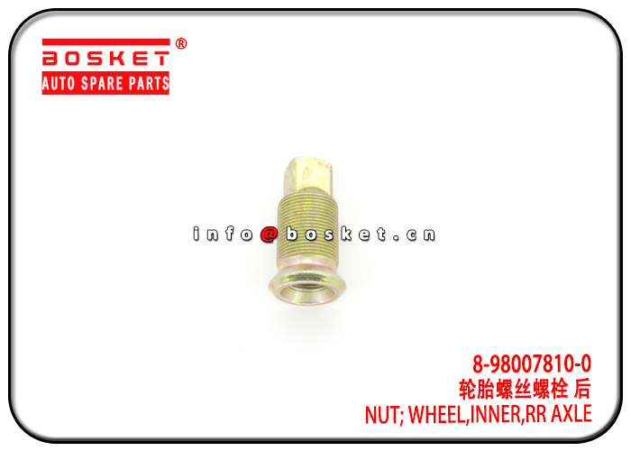 8-98007810-0 8980078100 Rear Axle Inner Wheel Nut Suitable for ISUZU 4HG1 NPR71 