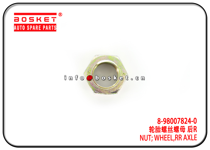 8-98007824-0 8-94365145-0 8980078240 8943651450 Rear Axle Wheel Nut Suitable for ISUZU 4HG1 NPR71 