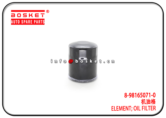 8-98165071-0 5-87615000-BVP 8981650710 587615000BVP Oil Filter Element Suitable for ISUZU TFR TFS D-