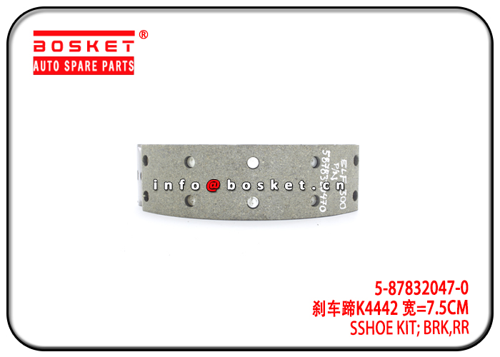 5-87832047-0 5878320470 Rear Brake Shoe Kit Suitable for Mexico Market 4HK1 ELF300 NPR