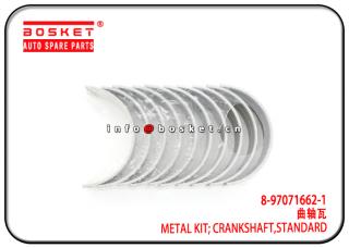 8-97071662-1 8970716621 Standard Crankshaft Metal kit Suitable for ISUZU 4BD2 NPR 