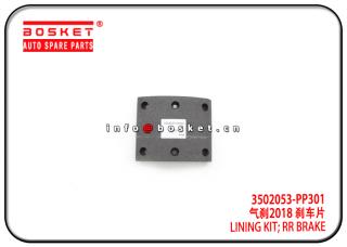 3502053-PP301 3502053PP301 Rear Brake Lining Kit Suitable for ISUZU 700P 